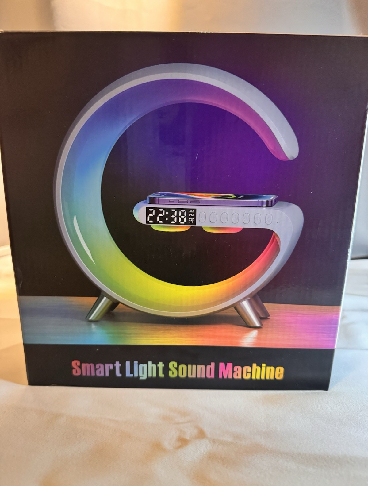 Wake Up Light Rgb Sound Machine Bluetooth Speaker Charger
