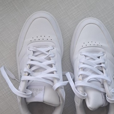 adidas Herren Sneaker Low Top Weiß Schnürung EU 42 UK 8 US 9,5