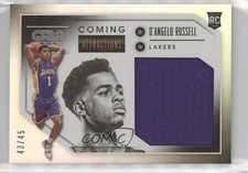 2015 Panini Gala Coming Attractions Memorabilia 43/45 D'Angelo Russell #19 1s6