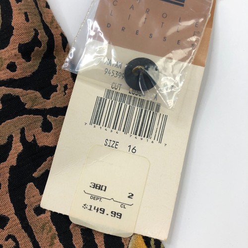 Carole Little Rayon Safari Mayan Ruins NEW 16 Women's Button Long Sleeve Shirt - Picture 3 of 9