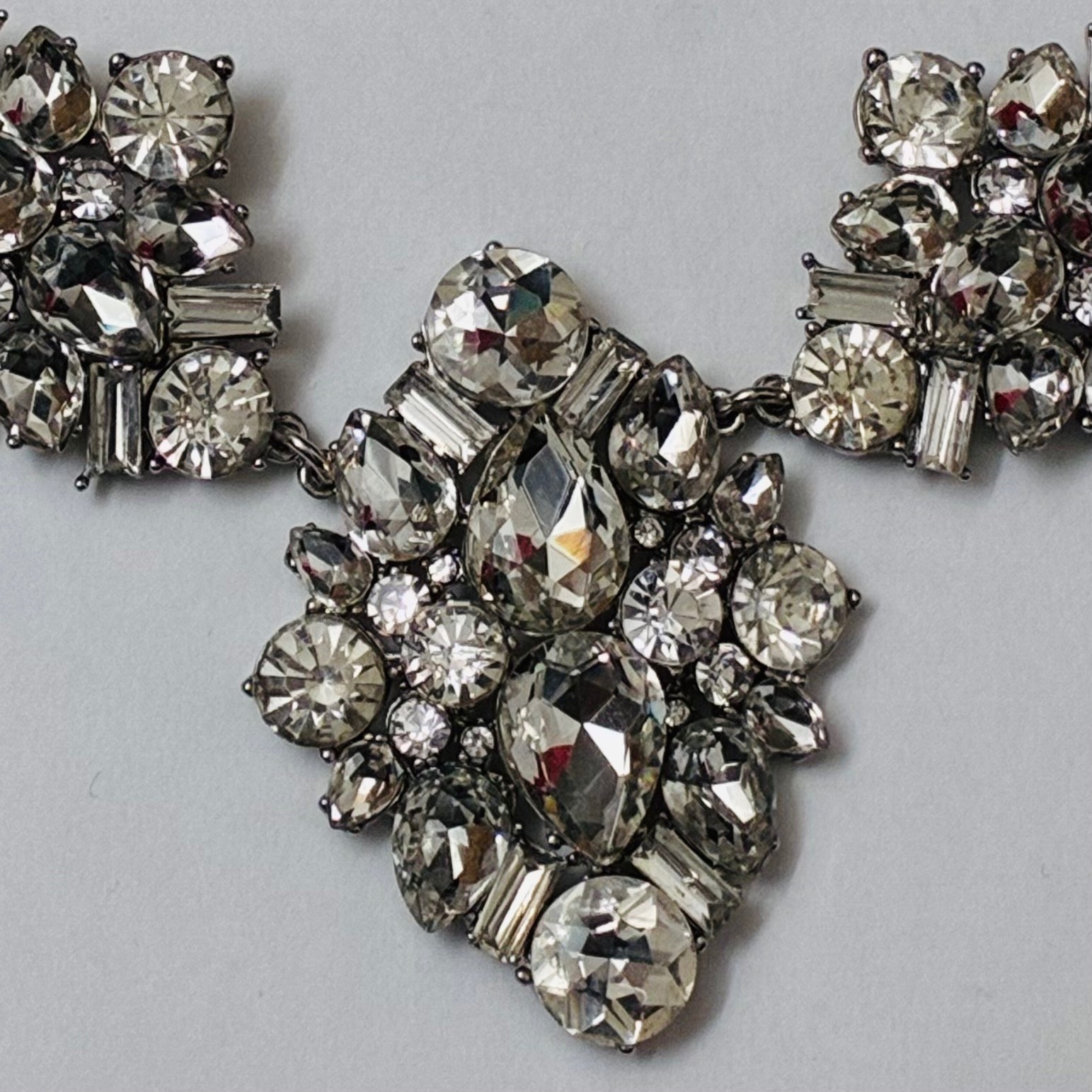 Sparkling Rhinestone Statement Necklace - image 7