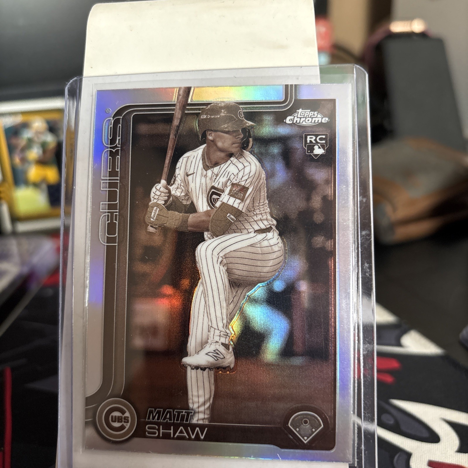 2025 Topps Chrome - Matt Shaw #219 Sepia Refractor (RC)