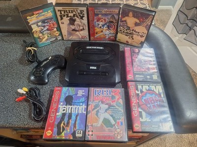 Sega Genesis Console Bundle With Boxed Games! TESTED WORKING