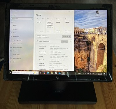HP Engage Go Mobile System Touchscreen Pentium 4410Y 4GB RAM 128GB SSD