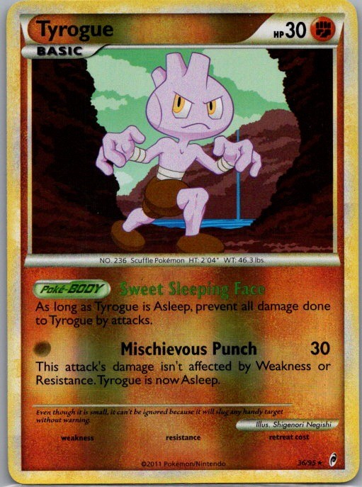 Tyrogue Rare Call of Legends 36/95 LP