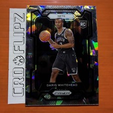 2023-24 Panini Prizm - Ice Prizm #175 Dariq Whitehead (RC)