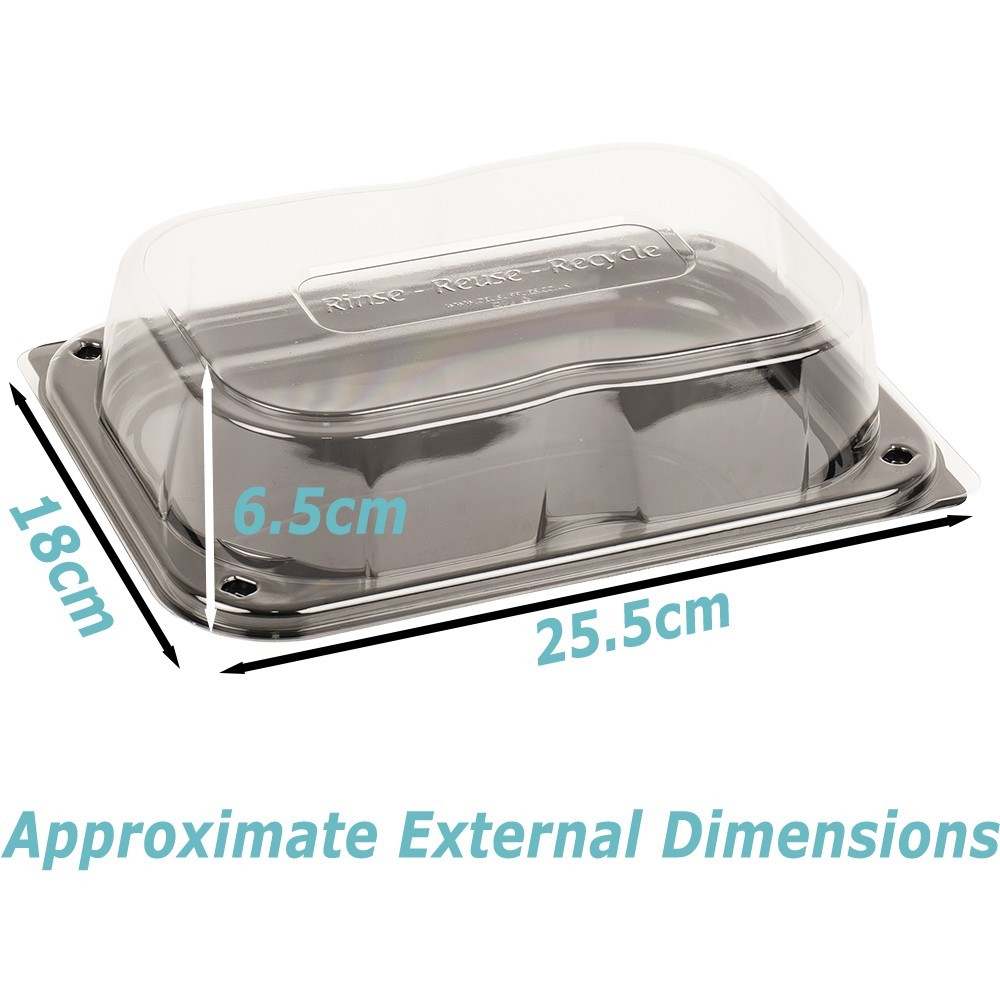 Small Sandwich Platter with Lids x 10 Catering Cake Buffet Party Platters Trays