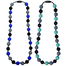 Chew Necklaces for Sensory Kids Adults, Silicone Chewy Necklace Sensory Toys for