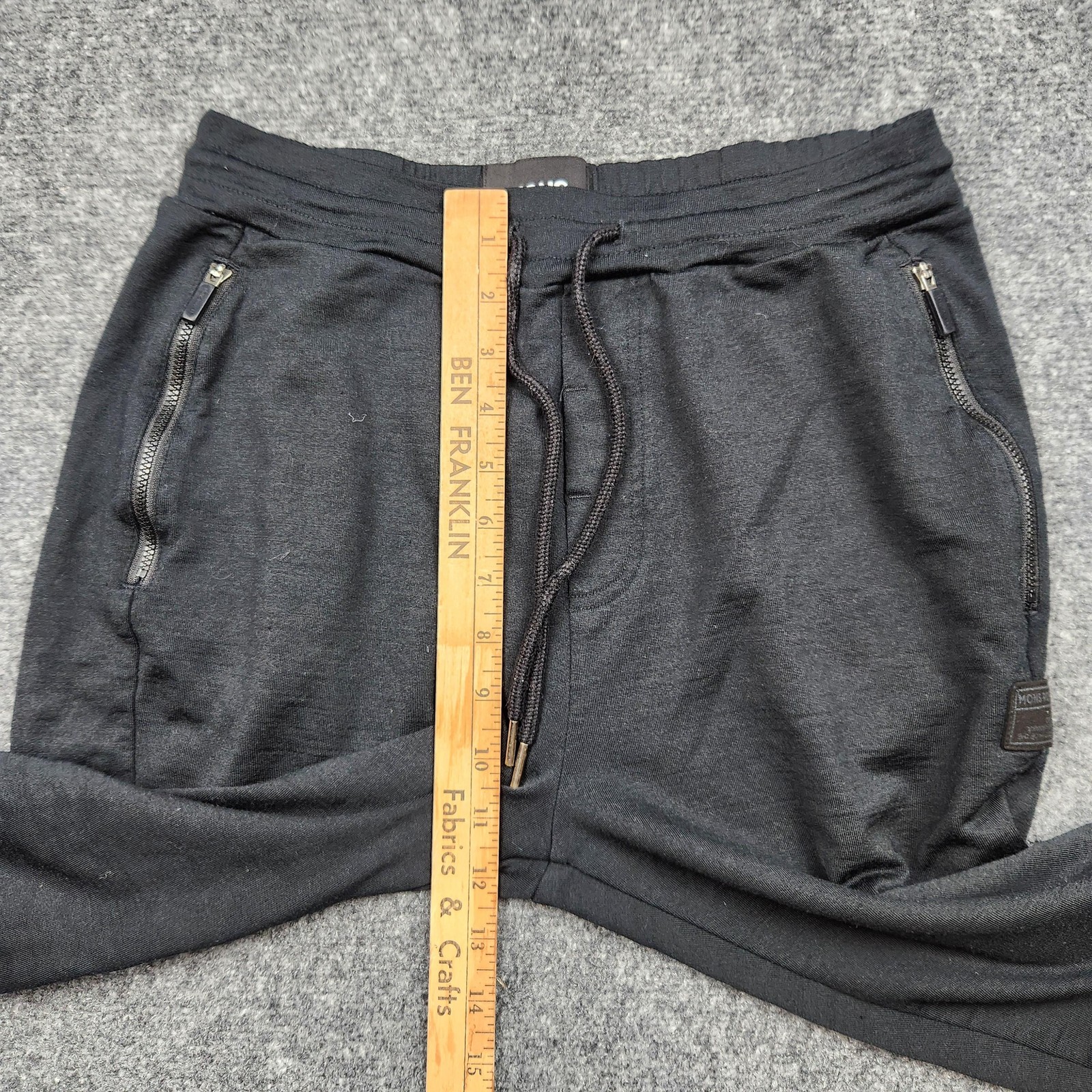 Mons Royale Merinor Pants Mens Small Black Base Layer Thermal Zip Pocket image 6