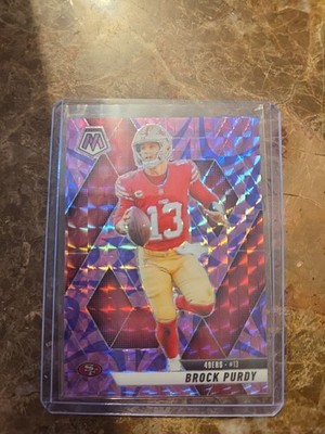 2025 Panini Mosaic - Brock Purdy #221 Purple Scope Prizm