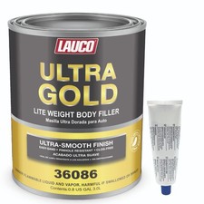 LAUCO Ultra Gold Premium Lightweight Body Filler, Bridges Holes, Water Resistant