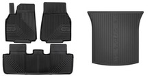 Frogum Fußmattensatz Autoteppich + Kofferraumwanne für Tesla Model Y 5YJY