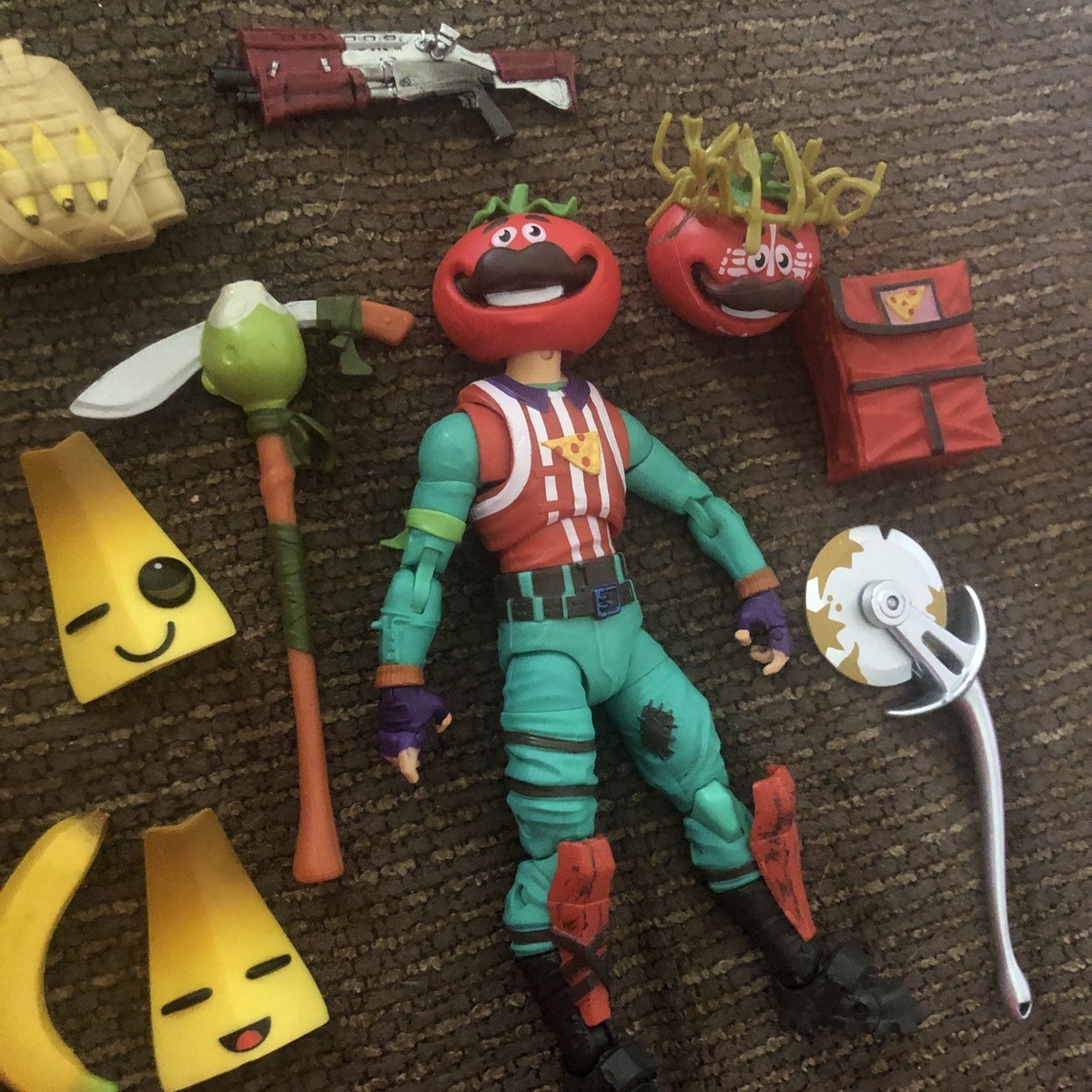 Fortnite Legendary Series Trio Mode Figures PEELY TOMATO HEAD BEEF