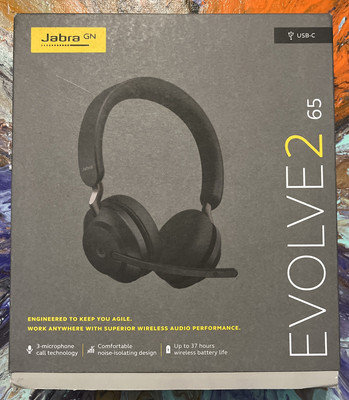 Jabra Evolve2 65 Link380/390c USB-C Wireless MS Stereo Black