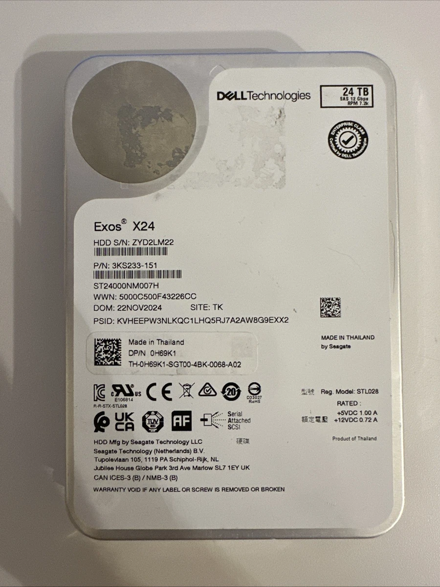 SAS Internal Hard Disk Drives 24 TB Storage Capacity for sale | eBay