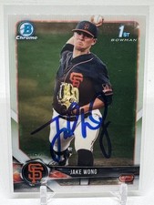 2018 Bowman Draft SIGNED RC Baseball #BDC-55 Chrome 1st Jake Wong