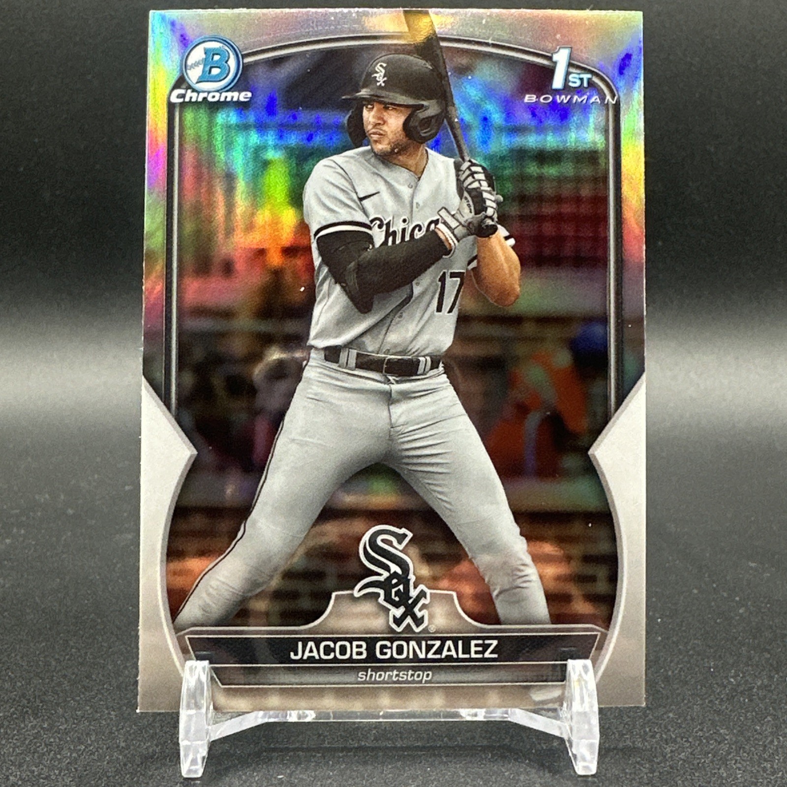 Jacob Gonzalez 2023 Bowman 1st Draft Chrome Refractor Chicago White Sox BDC-167