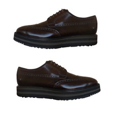 PRADA PLATFORM BROGUE - Limited Edition Oxford Authentic Oxblood Leather 8.5 VTG