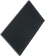 6x12 Inch Black PVC Bar Mat Spill Mat for Countertop Cups
