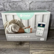 Owlet Smart Sock 2 Baby Heart Rate & Oxygen Level Health Monitor 3 Socks 3693