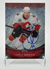 Chuck Kobasew 2006-07 Upper Deck Ovation Auto ( Flames )