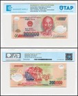 Vietnam 200000 Dong, 2022, P-123, UNC, Polymer, Authenticated
