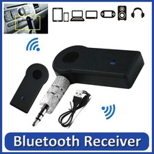 Wireless Bluetooth 3.5mm Phone To AUX Car Stereo Music Receiver Adapter with Mic