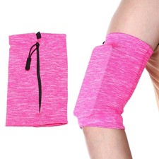 Running Armband Phone Holder, Phone Arm Band with Zipper Pocket XL, Pink