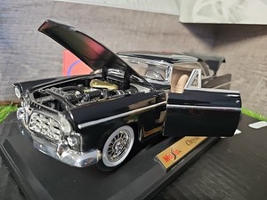 Vntg 2002 Maisto 1956 Chrysler 300B 2002 SEMA Awards Banquet Black 1:18 NO BOX 