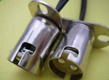 1,BAY15d 1157 Bayonet Offset Car Boat 12V Led Light Bulb Fixture Socket Base