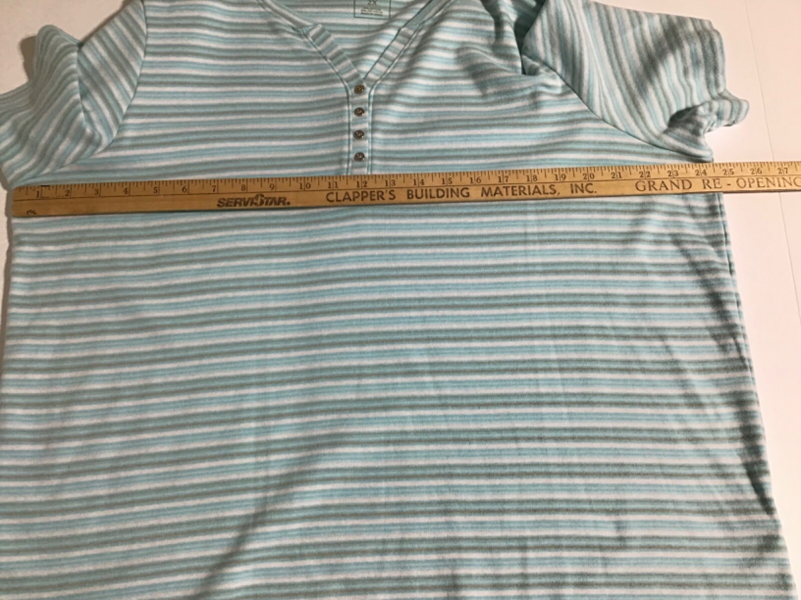 Hasting & Smith Top Womens Plus Size 2X Green Multicolor T-Shirt Grannycore