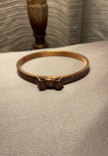 Kate Spade- Gold-Tone Glitter Bow Round Shape Bangle - Picture 6 of 10