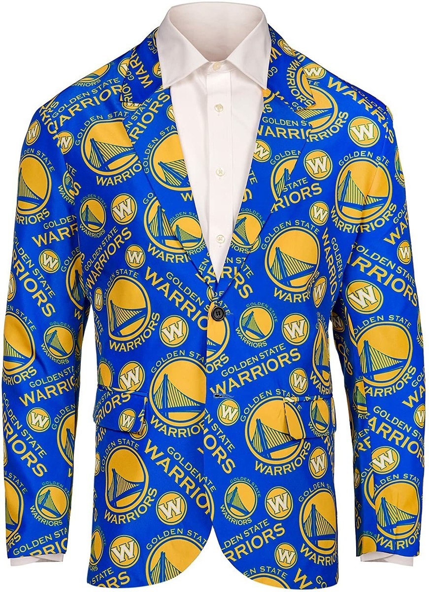Golden State Warriors Suit Coat Men's - Business Jacket FOCO Golden State Warriors Suit Coat Men's - Business Jacket FOCO