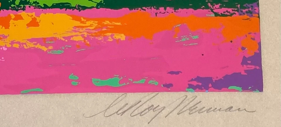 Leroy Neiman's "Big Red" Secretariat Original Serigraph 1973 Age Toning - Image 4 of 4