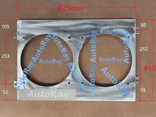 Aluminum Shroud+Fans for Ford Mustang/Mercury Cougar / XR7 / Torino 67-70 68 69