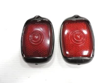 1947 - 1953 Chevrolet Truck Taillight Bezels & Stimsonite Glass Lenses 1948 1949