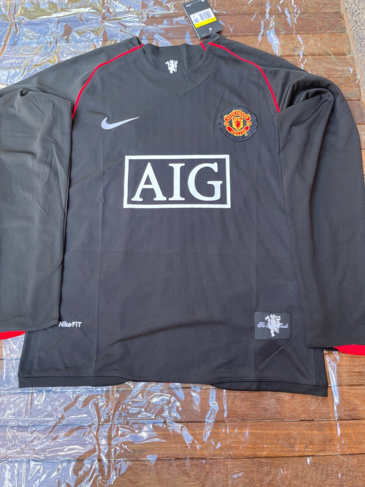 2007/08 MANCHESTER UNITED AWAY LONG SLEEVE JERSEY - CRISTIANO RONALDO #7 - SMALL