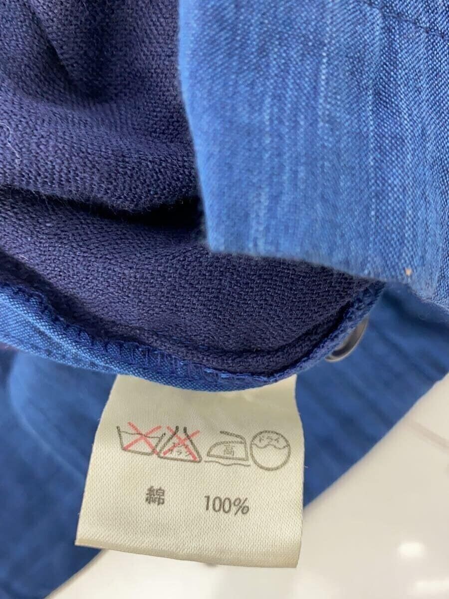 ISSEY MIYAKE◆長袖シャツ/M/コットン/BLU/90s/PERMANENTE/VG13920 ISSEY MIYAKE 90s Blue Cotton Long Sleeve Shirt M PERMANENTE