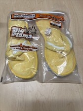 Vintage Big Mama Washable Slippers Made In USA Size 11-12 Extra Wide