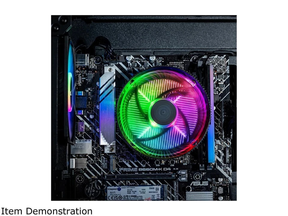 Cooler Master LGA1200 115X Copper Core Heatsink Cooling Fan ARGB Anodized Black - Image 4 of 4