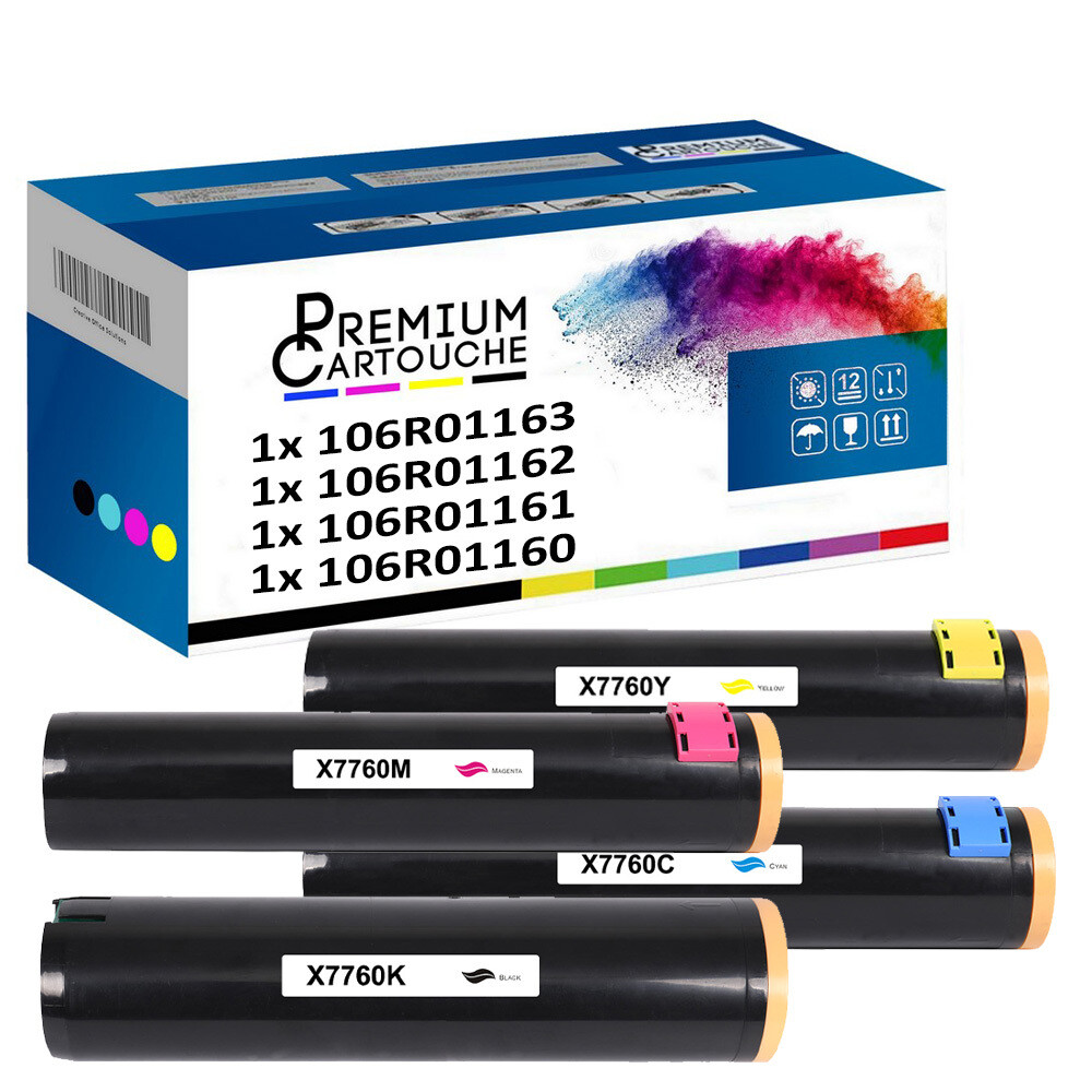 Toner 106R01163 compatible Haute Capacité avec Rendu Chromatique Précis Pack de 4