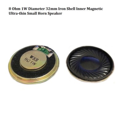 8 Ohm 1W Diameter 32mm Iron Shell Inner Magnetic Ultra-thin Small Horn Speaker