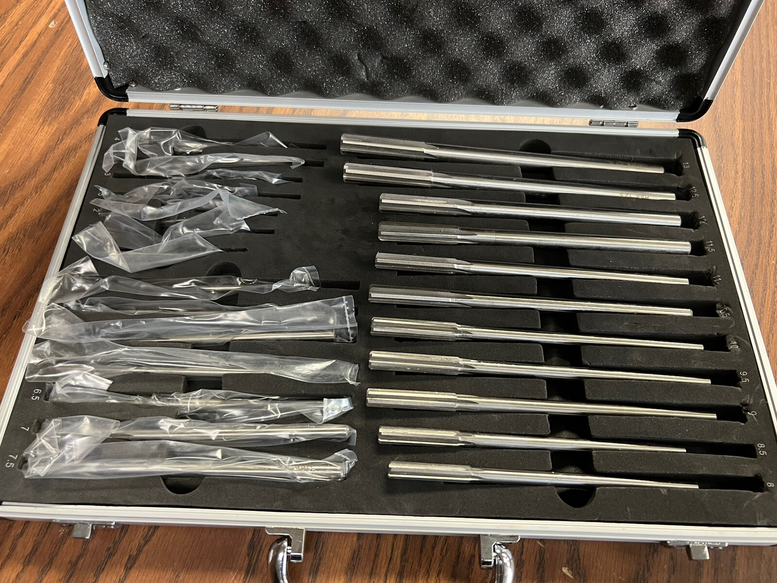 Metric REAMER SET 1mm to 13mm 25 Chucking Straight Shank Deluxe Box 515 ...