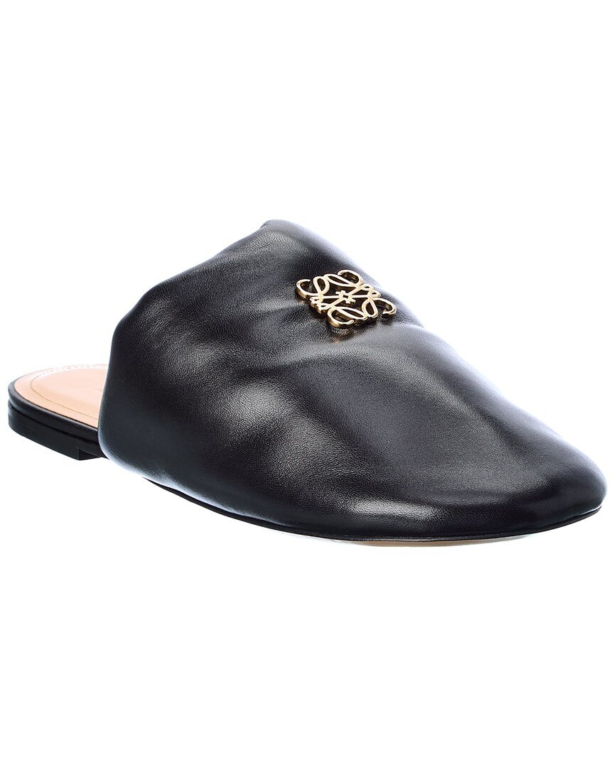 Loewe Puffy Anagram Кожаный мул Женский черный 36 99290₽