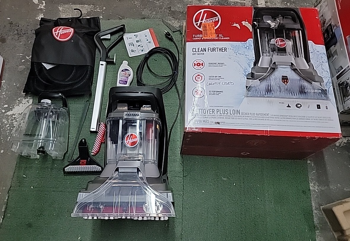 (USED) HOOVER TurboScrub XL Upright Carpet And Upholstery Cleaner