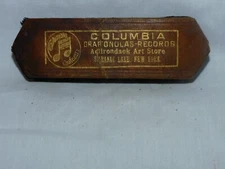 ANTIQUE PHONOGRAPH RECORD BRUSH DUSTER " COLUMBIA "