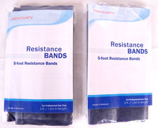 Lot Of 2 Sanctband Resistance Exercise Band 5 FT - Extra Heavy / Plum / Level 5