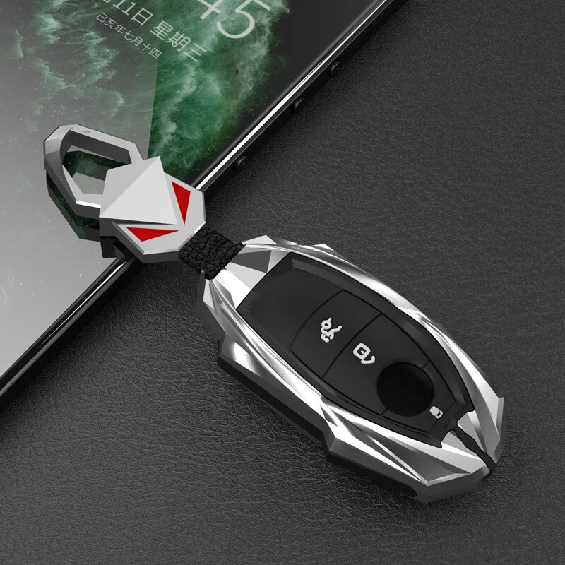 Funda Carcasa Llavero Coche Aleación Zinc Silicona Para Mercedes Benz Clase E S 2017-up Foto 4 de 4