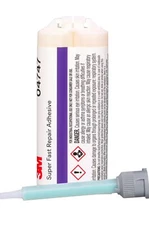 3M 04747 Super Fast Repair Adhesive Glue 2 Part 4747 50ml - W/ 1 Nozzle FRESH!!