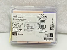 Stampin Up Best Yet Set Of 6 Stamps Words